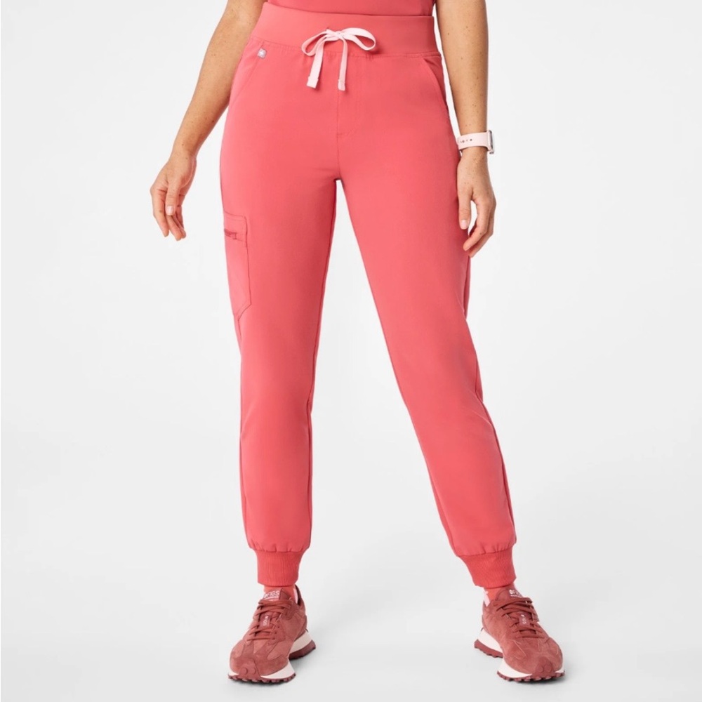 Women's Coral Jogger Pants with Drawstring Waist Figs